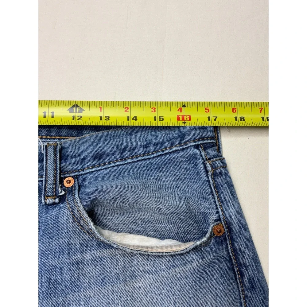 Levi Strauss‎ 501 Button Fly Jeans Mens W34 L30 Medium Wash Denim